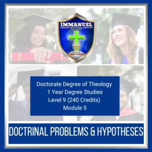DTH005 – Doctrinal Problems and Hypotheses